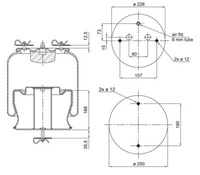 фото thumb №3, Пневмоподушка підвіска scania 4 r p g t kompletny