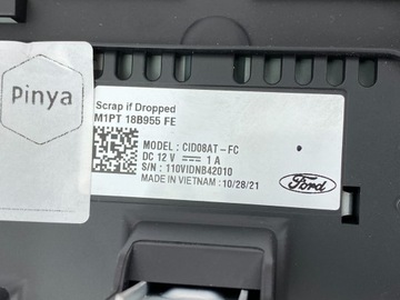 фото thumb №7, Дисплей экран радио навигация ford bronco sport 2020+ usa