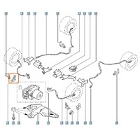 фото thumb №10, Кріплення датчик abs megane ii перед 8200306036