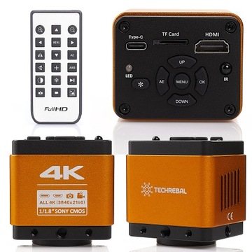 KAMERA TECHREBAL DO MIKROSKOPU ORANGE PRO 4K 8MP SENSOR SONY RGB HDMI USB