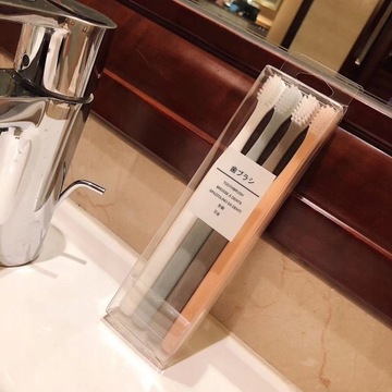 Хорошая зубная щетка Muji White 4 шт., 4 шт.