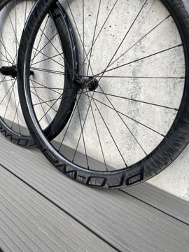 Koła SZOSOWE / gravel carbon PRO-WAY Titanium Marble 50mm Ratchet 36T 1395g