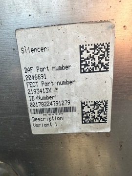 фото thumb №6, Каталізатор dpf daf xf 106 euro6 рестайлінг 480km корпус