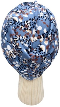 Czapka Turban Twist onkologiczny wiskoza Groszki