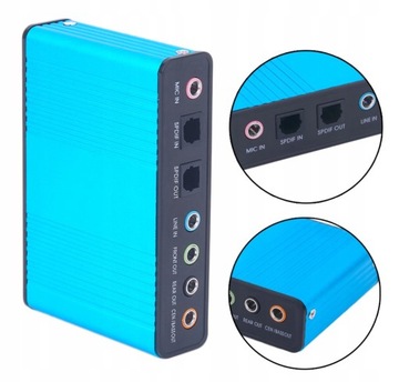 ЗВУКОВАЯ КАРТА AK103E 5.1 ​​7.1 SPDIF USB