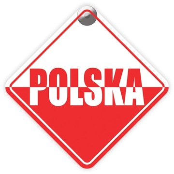 ПОЛЬША - ФЛАГ - ПРИСОСКА ДЛЯ ОКНА АВТОМОБИЛЯ