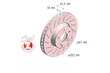 фото thumb №2, Диски тормозные 2szt mercedes w204 c-klasa 07- zi