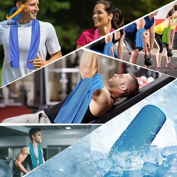 10X CHŁODZĄCYCH RĘCZNIKÓW RĘCZNIK PLAŻOWY Z FUNKCJĄ CHŁODZENIA DO FITNESSU