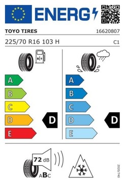 4 всесезонные шины Toyo OPEN COUNTRY A/T III 225/70R16 103H