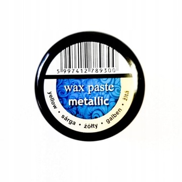 Żółta PASTA Woskowa 20ml Metaliczna DOBRA JAKOŚĆ!!