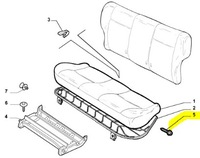 фото thumb №6, Болт сиденье, сиденье fiat idea оригинальный номер 46990385