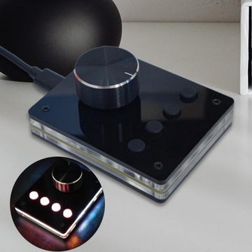 Klawiatura z kontrolerem głośności USB Simple Black