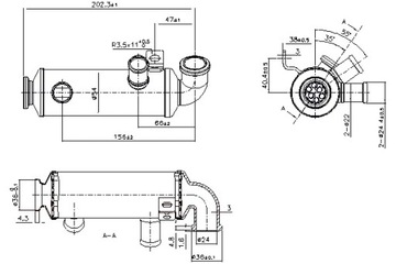 фото thumb №2, Радіаторів вихлопних газів citroen c1 c2 c2 enterprise c3 i c3 pluriel nemo