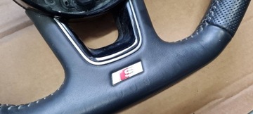 фото thumb №11, A4 b9 8w рестайлінг кермо sline шкіра шкіряний зрізана aut 8w0419091fc a5 8w