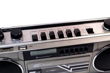 РАДИОРЕГИСТРАТОР С МИКРОФОНОМ DAB+ USB BT СИГНАЛИЗАЦИЯ SOUNDMASTER SRR70TI