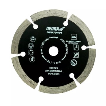 Пила циркулярная Dedra DED7049 10 мм Mini + 4 диска