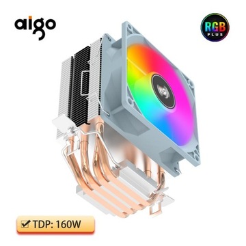 CHŁODZENIE CPU Aigo ICE400PRO RGB AMD INTEL 4RURKI