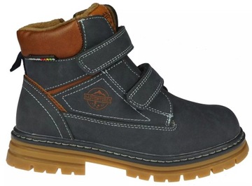 Zimowe buty dziecięce American Club trapery BXD100/23NA granatowe 31
