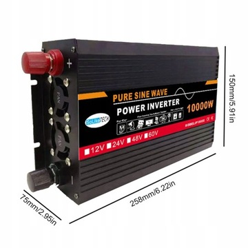 АВТОПРЕОБРАЗОВАТЕЛЬ PURE SINUS 1500Вт 12В-220В