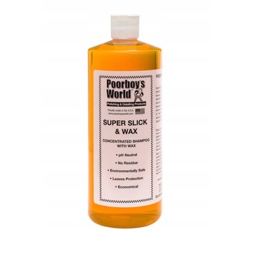 Шампунь Poorboy's World Super Slick & Wax 946