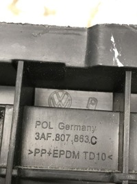 фото thumb №7, Vw passat b7 напрямна бампера задня 3af807863c