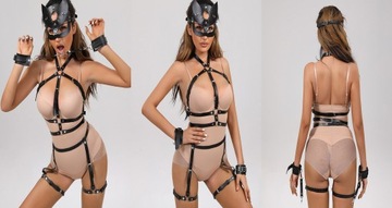 НАБОР ЭРОТИЧЕСКОГО БЕЛЬЯ 6 ПРЕДМЕТОВ SEXY BDSM M