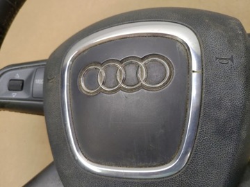 фото thumb №14, Кермо + подушка безпеки мультифункція пелюстки шкіра audi a6 c6 роки 2004-2008