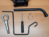 Кулиса подъемник вкладыш колеса запасного opel astra h meriva b vectra corsa в Украине, фото thumb