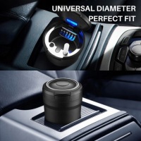 Попільничка led автомобільна w місце чашка kos Оригінал, фото thumb