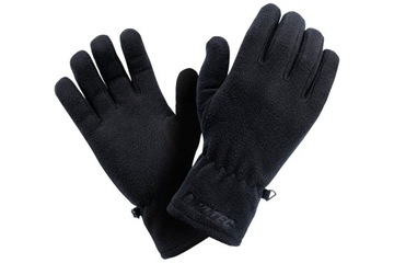 МУЖСКИЕ ЗИМНИЕ ФЛИСОВЫЕ ПЕРЧАТКИ HI-TEC SALMO POLAR ПЕРЧАТКИ ЧЕРНЫЕ L/XL
