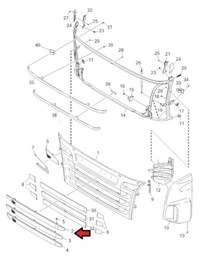 фото thumb №2, Решітка сітка верхній решітка верхньої scania r 2010-
