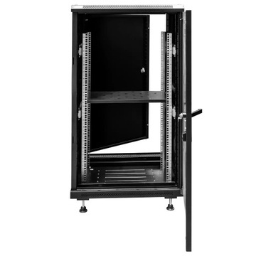 Шкаф RACK 19″ 22U стоячий серверный металлический 60х60х116,5 см черный Мега-М