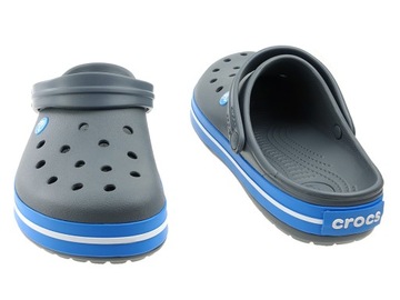Шлепанцы Crocs Crocband 11016-07W угольные 43/44