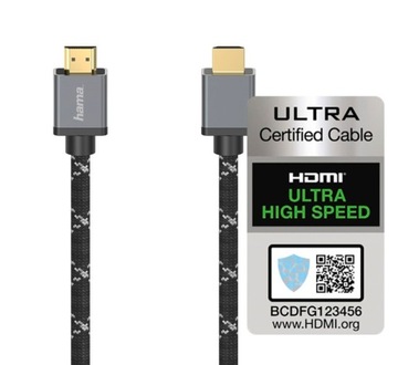 КАБЕЛЬ HDMI 2.1 8K СВЕРХВЫСОКОСКОРОСТНОЙ 3M HDR HAMA Met