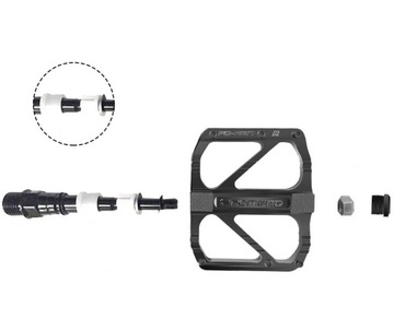 Платформа BMX/MTB ALU ВЕЛОСИПЕДНЫЕ ПЕДАЛИ ЛЕГКИЕ