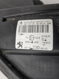 Peugeot 308 2 t9 фара левая левое  перед 9677523080 Недорого, фото thumb