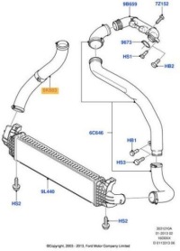 Купить Skv шланг turbo ford focus mk2 c-max 1.6 tdci, фото thumb