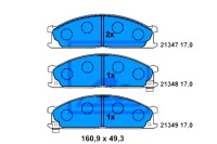 фото thumb №1, Ate тормозные колодки тормозные nissan navara pathfinder ii p