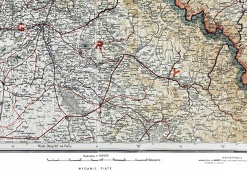 Карта Галиции / Galicia 1918 г. — 30x21 см — Херрих Алвин