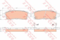 фото thumb №2, Гальмівні колодки гальмівні задня trw gdb4455