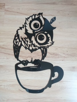 Dekoracja ścienna do pokoju salonu 3D SOWA A031 60x37cm obraz