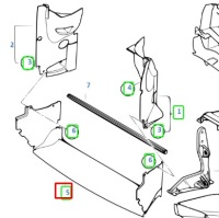 Bmw x3 e83 нижний канал воздуха 51743416419 3416419 оригинальный с Разборки, фото thumb