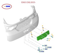 фото thumb №14, Подкладка номерного знака регистрационный задняя edge 18- 2315713 _ kt4b-17n397-ea5yz9