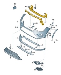 фото thumb №1, Балка передняя seat arona оригинал 6f9807109g