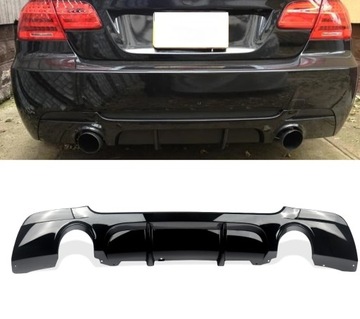 фото thumb №14, Дифузор задній бампера для  bmw e92 e93 m набір 2007-2013 чорний 335 вигляд