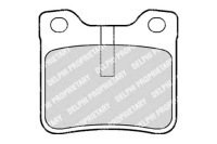 фото thumb №2, Тормозные колодки тормозные peugeot 406 задняя delphi ham