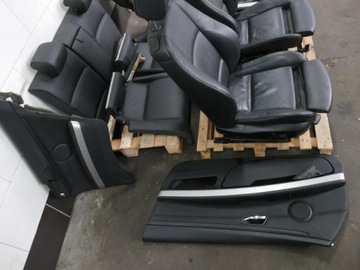 BMW 3 E92 СИДЕНЬЕ СИДЕНЬЯ SEAT BACON ЧЕРНЫЙ КОЖАНЫЙ КОМПЛЕКТ M-ПАКЕТ С ПОДОГРЕВОМ