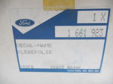 фото thumb №6, Наклейка, надпис fiesta turbo ford fiesta оригінальний номер 1661923