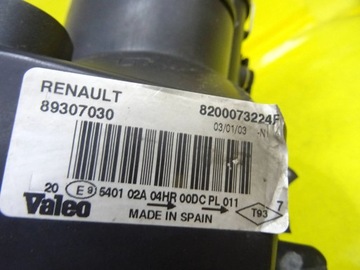 фото thumb №8, Фара лампа левый перед ксенон renault megane ii 89307030 nr259