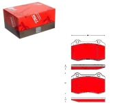 фото thumb №1, Trw gdb1537 набор тормозных колодок тормозных задняя jaguar xj